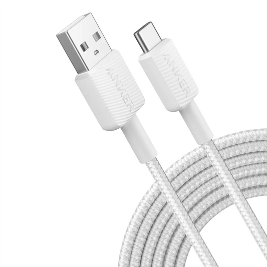 Cable Cargador Anker 322 USB-A a USB-C de 3 metros blanco