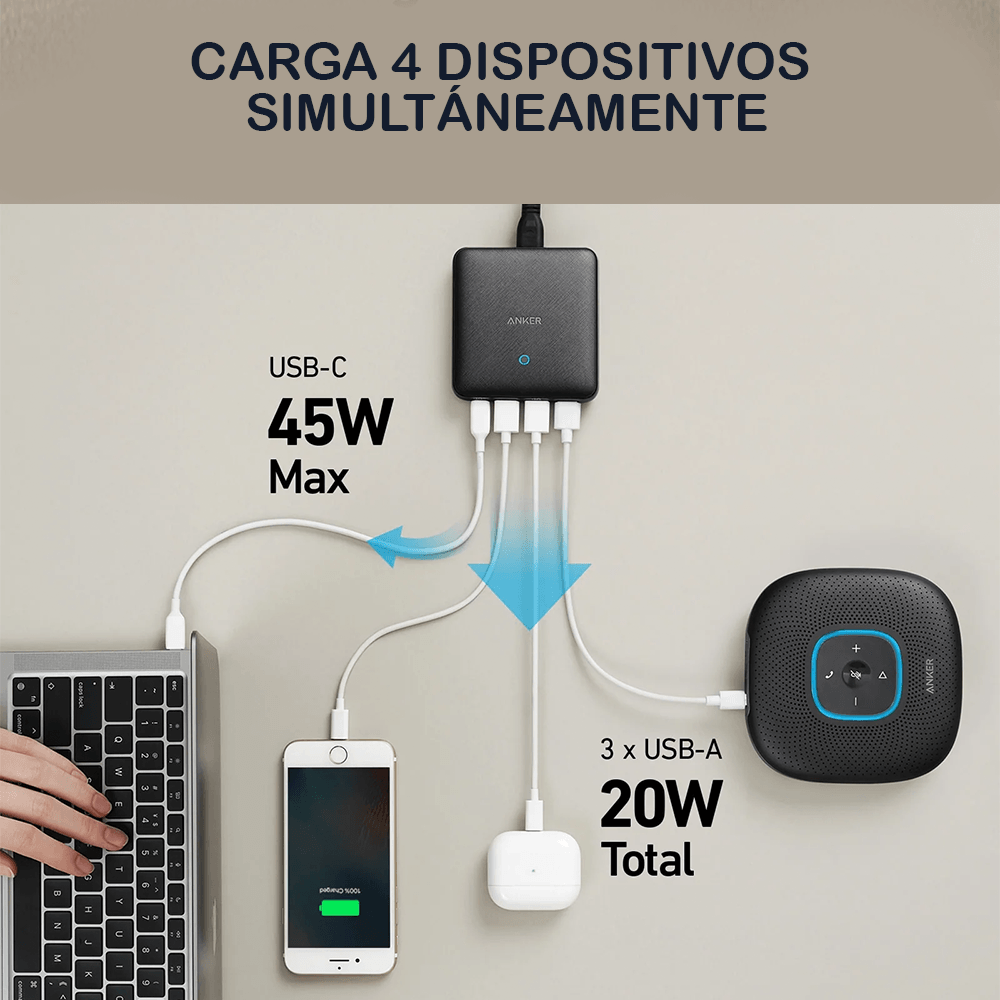 Cargador de pared Anker PP III 25 W USB-C