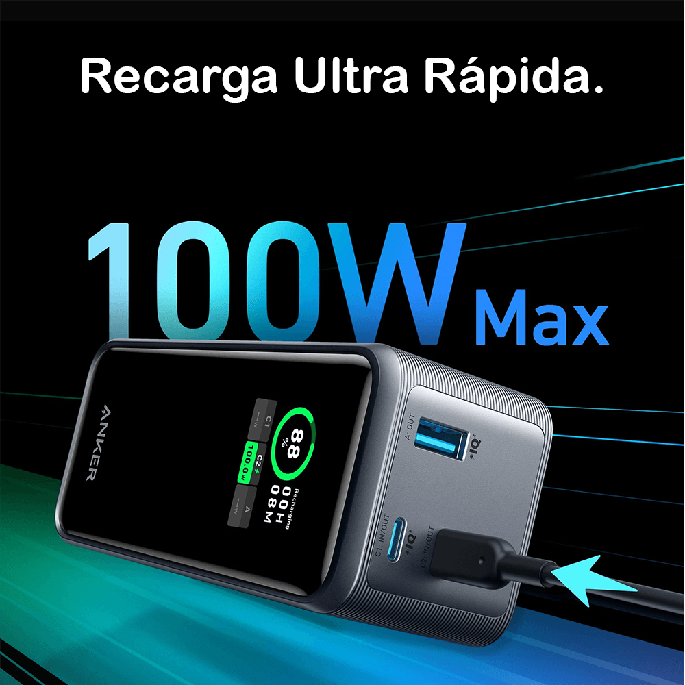 Powe Bank Anker Prime 20000 mAh 200W negra