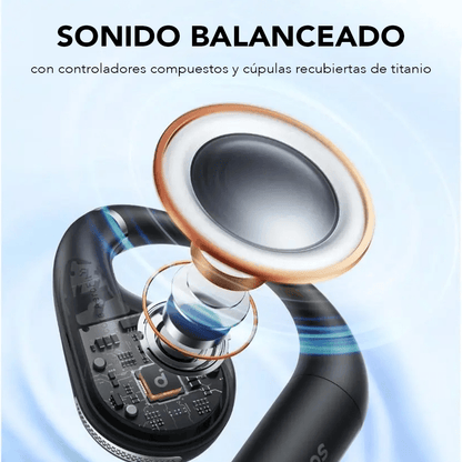 Audífonos Soundcore Aerofit negros