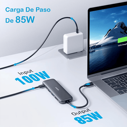 Multipuerto Anker 332 USB-C (5-in-1) negro