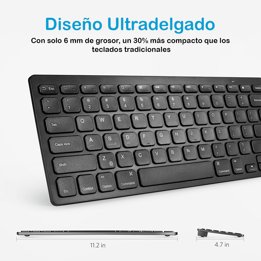 Teclado inalambrico Anker negro