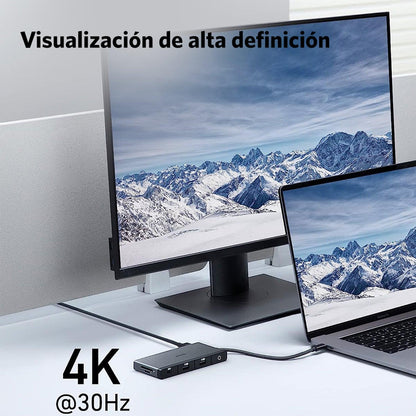 Multipuerto Anker 552 USB-C (9 en 1, 4K HDMI) negro