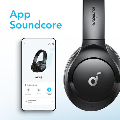 Audífonos Soundcore Q20i negros