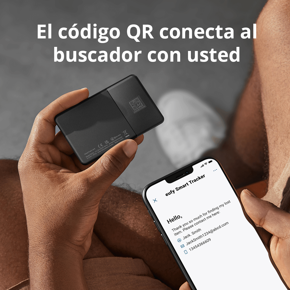 Tarjeta de rastreo Eufy negra