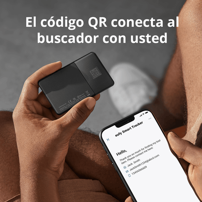 Tarjeta de rastreo Eufy negra